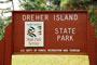 Dreher Island State Park Sign