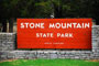 Stone Mountain State Park Sign