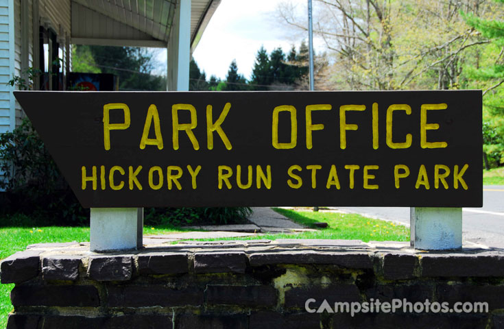 Hickory Run State Park Sign