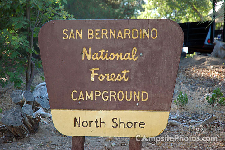 North Shore Campground Sign
