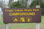 Finger Lakes State Park Sign