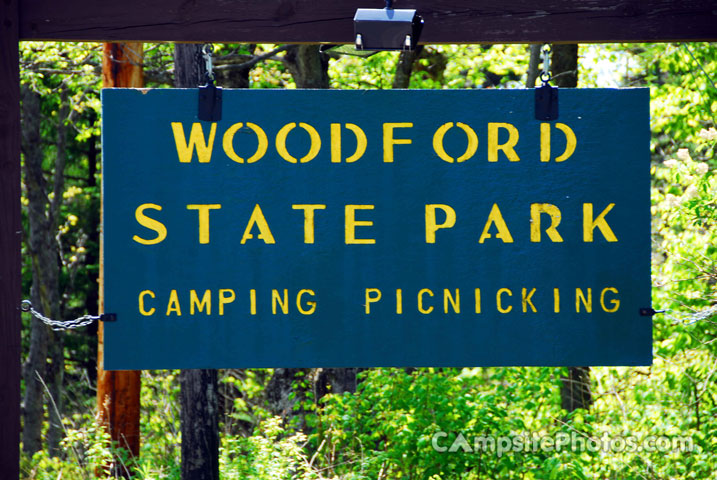 Woodford State Park Sign