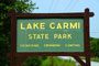 Lake Carmi State Park Sign