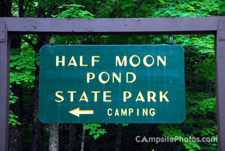 Half Moon Pond State Park Sign