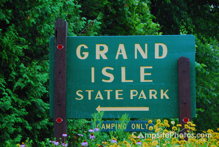Grand Isle State Park Sign