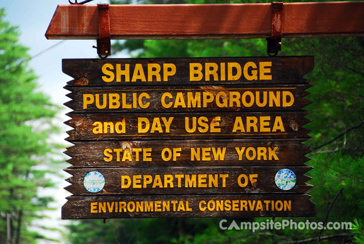 Sharp Bridge Sign
