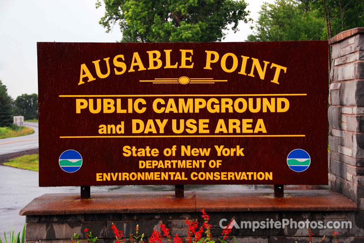 Ausable Point Sign