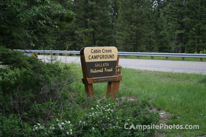Cabin Creek Sign