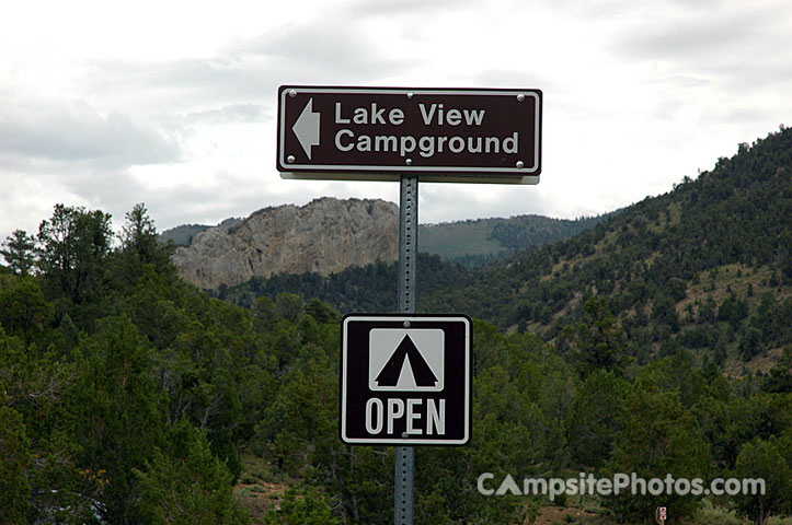 Cave Lake State Park Lakeview Sign