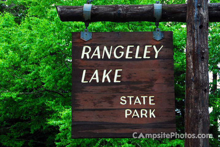 Rangeley Lake State Park Sign
