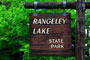 Rangeley Lake State Park Sign
