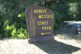 Hendy Woods State Park Sign