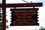 Paradox Lake Sign
