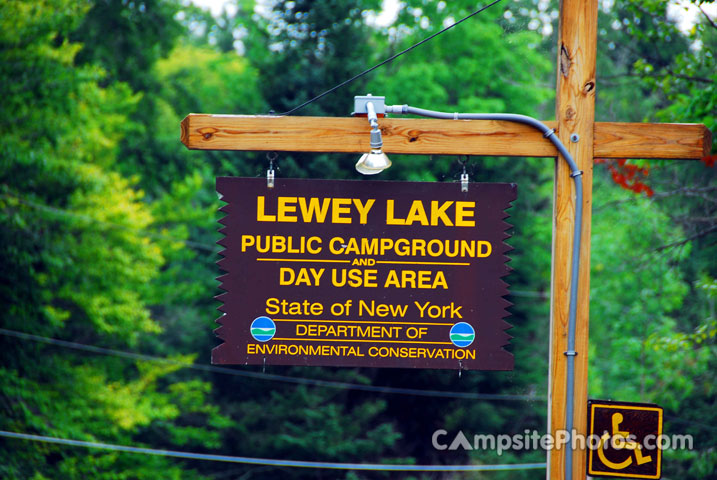 Lewey Lake Sign