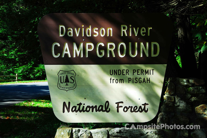 Davidson River Sign