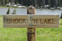 Brooklyn Lake Sign