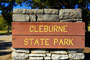 Cleburne State Park Sign