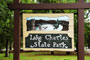 Lake Charles State Park Sign
