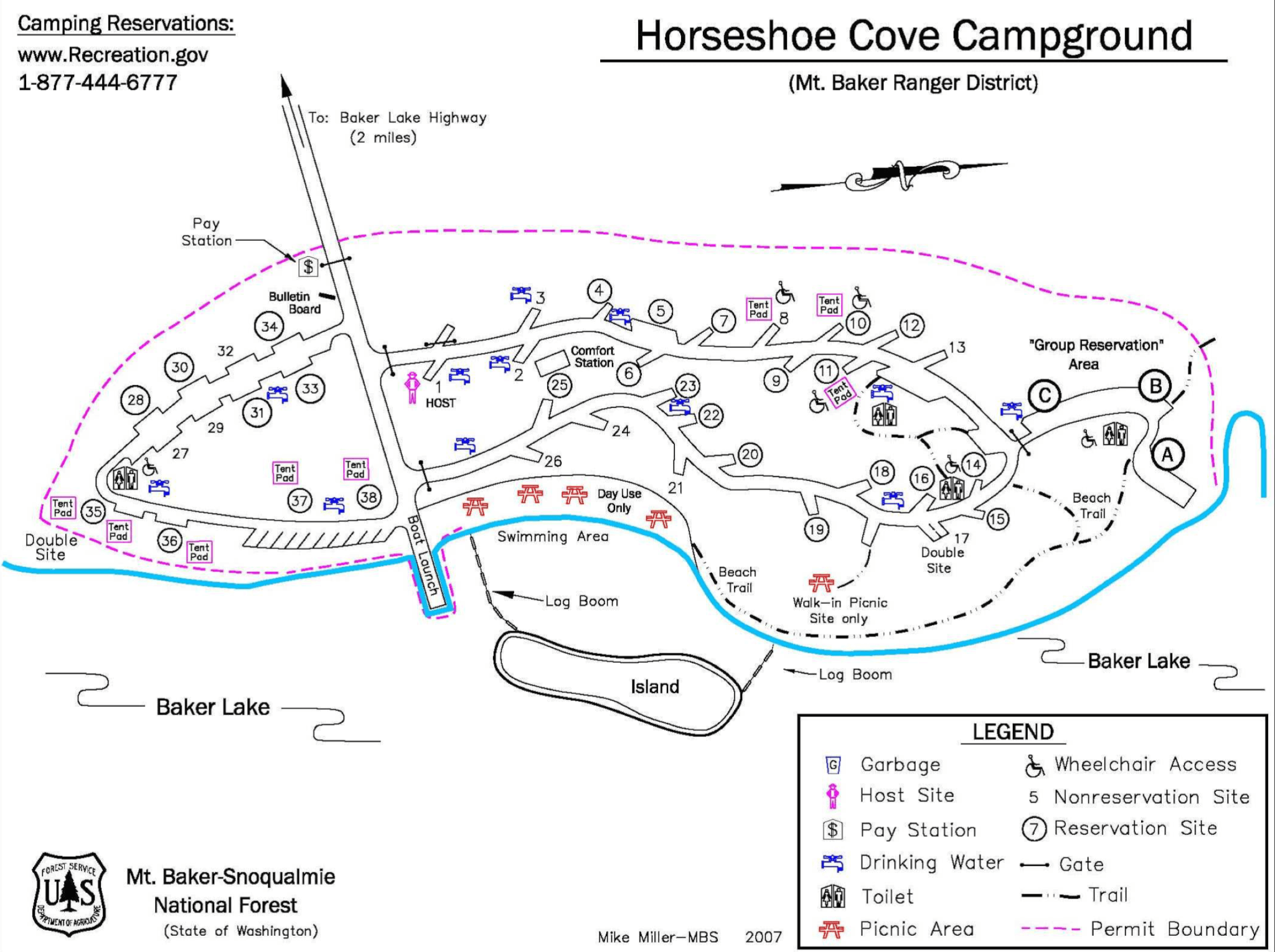Timber Creek Campground Map